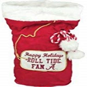 ALABAMA ROLL TIDE HAPPY HOLIDAYS WINE BAG